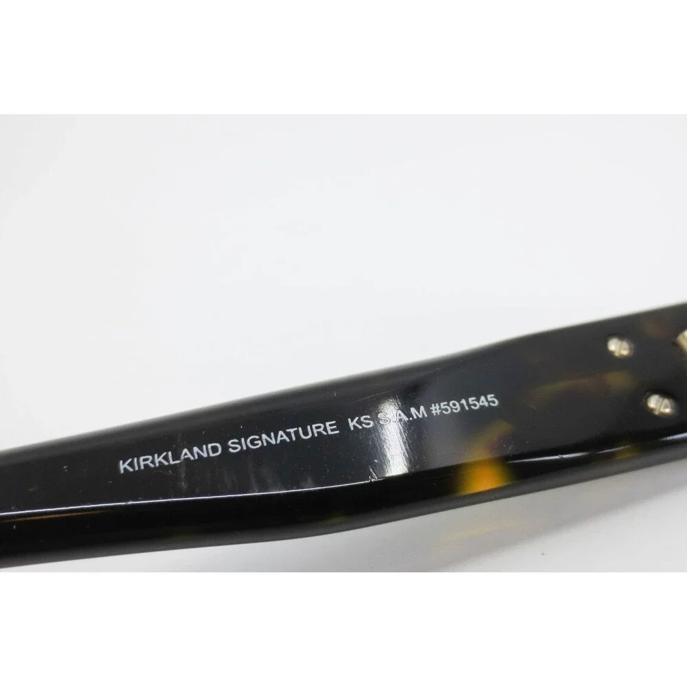 Kirkland Signature KS S.A.M. Havana Tortoise Rectangular Eyeglasses 54-16-140 - Picture 4 of 7